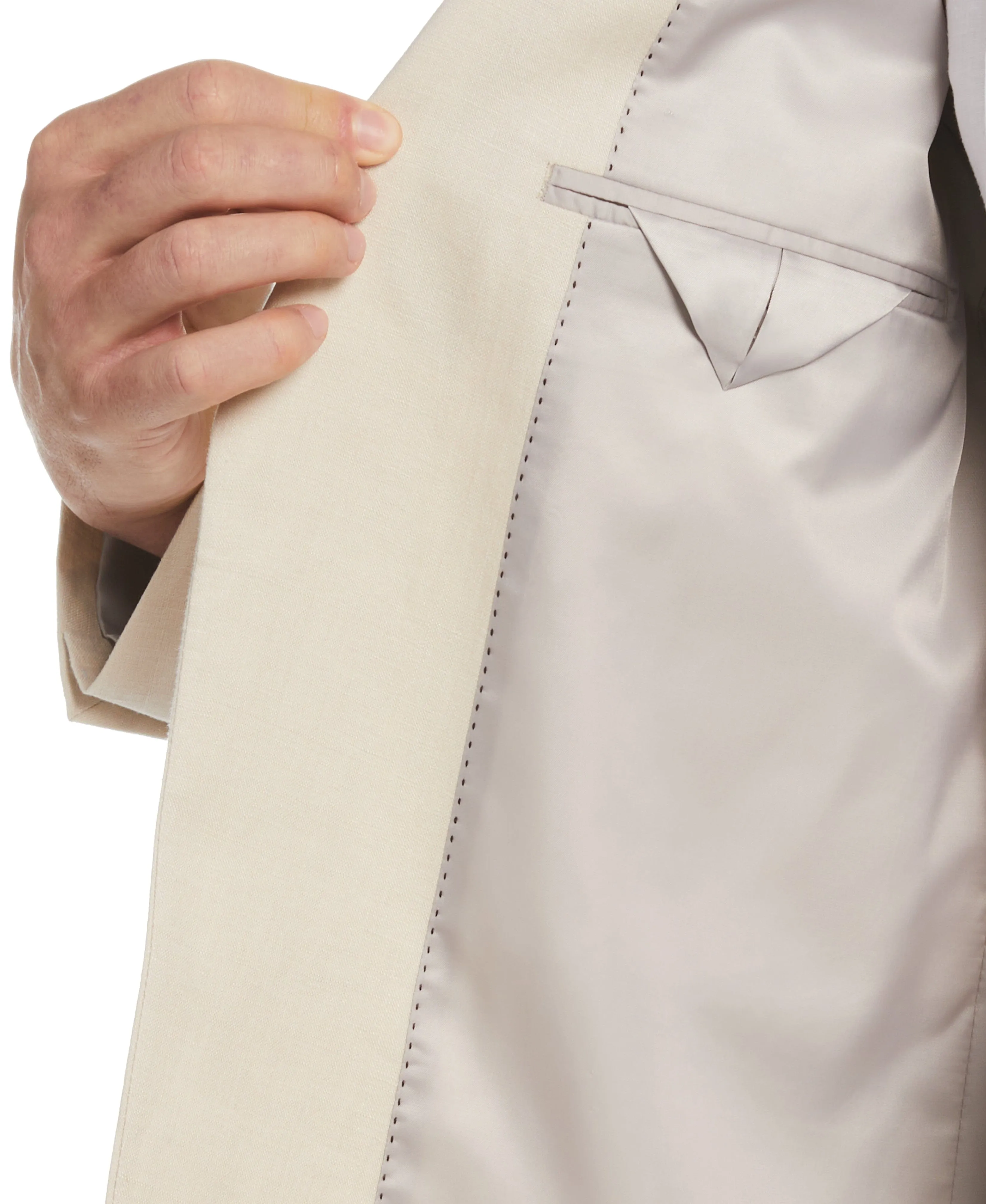 100% Linen Oatmeal Suit
