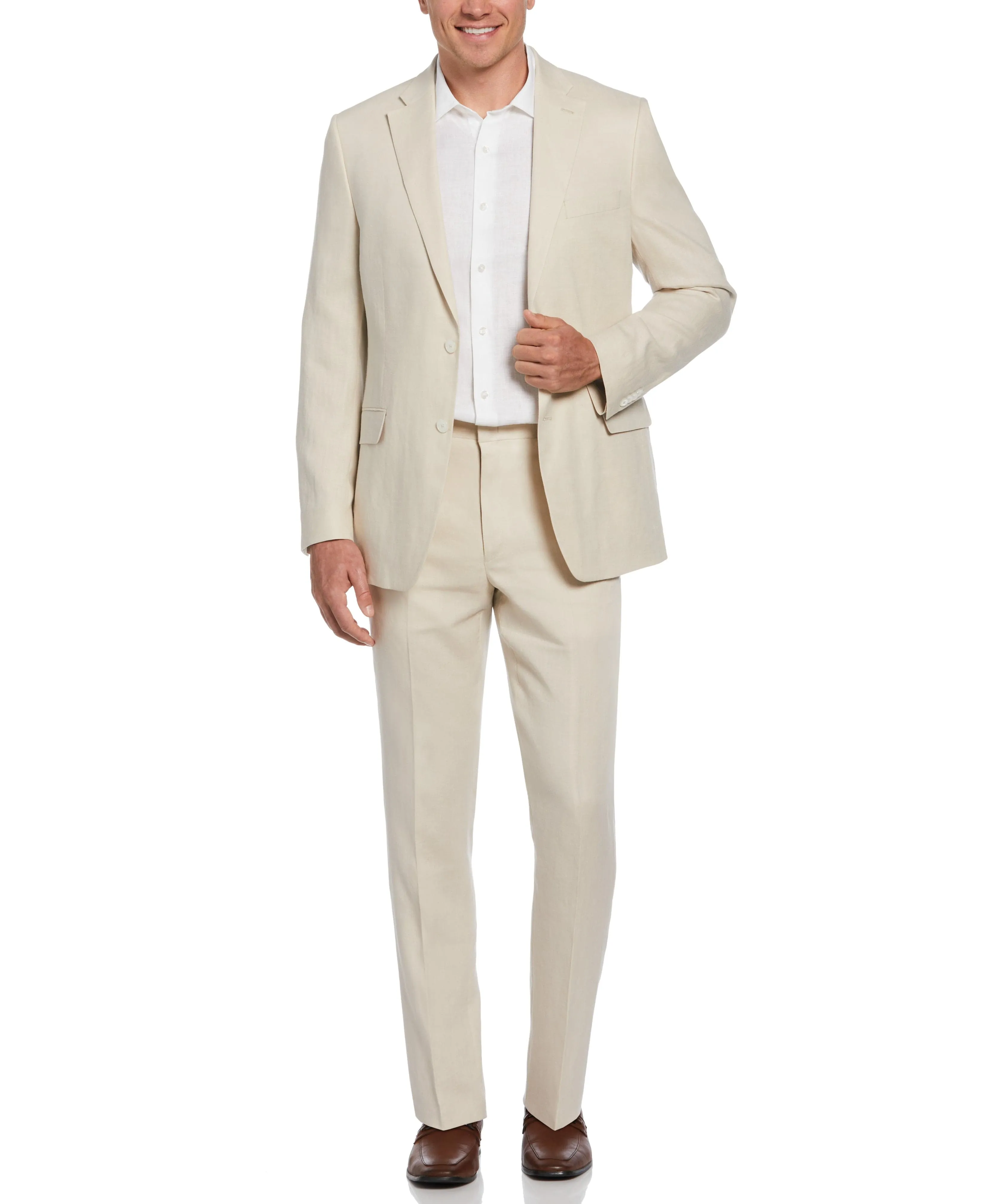 100% Linen Oatmeal Suit