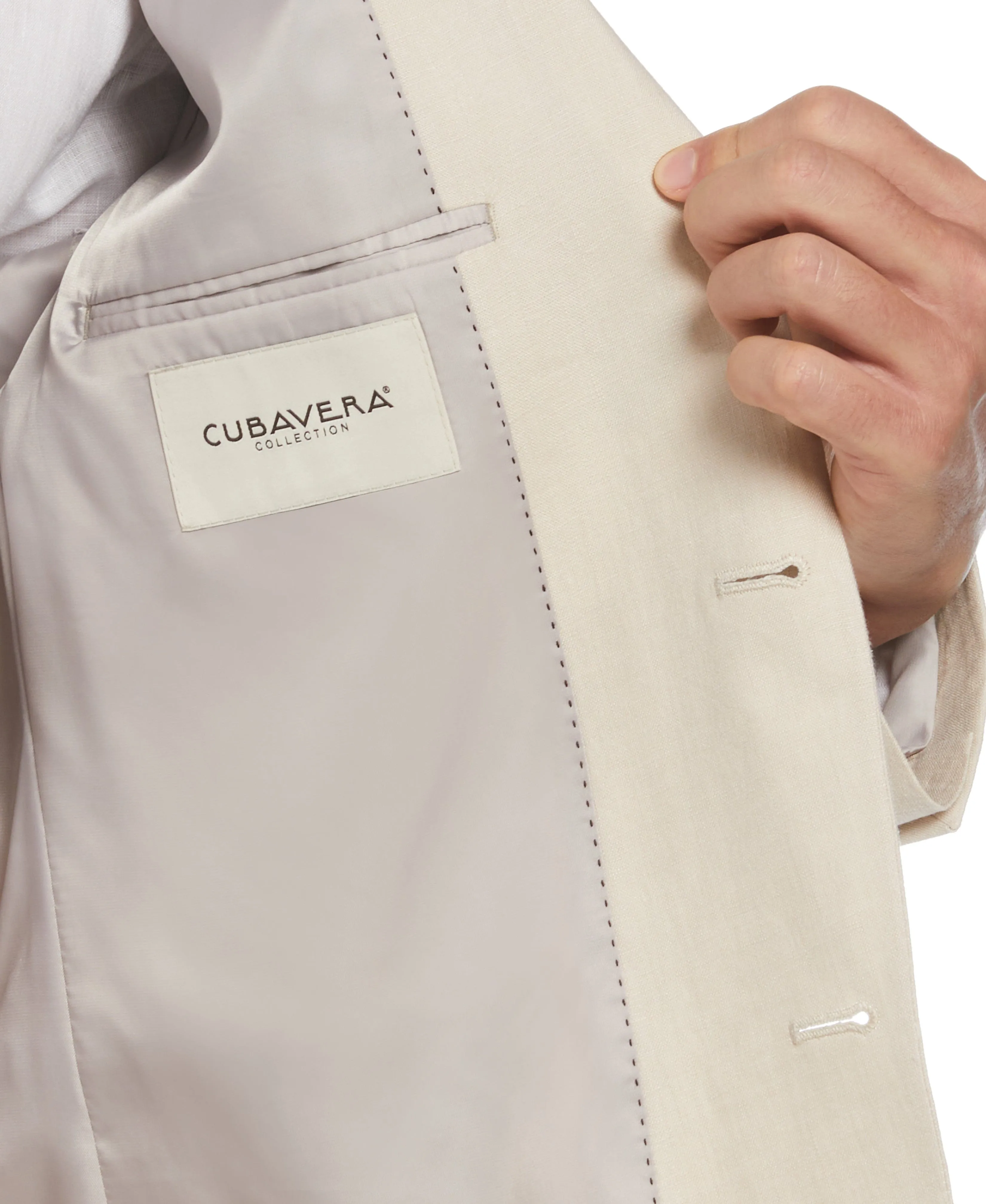 100% Linen Oatmeal Suit
