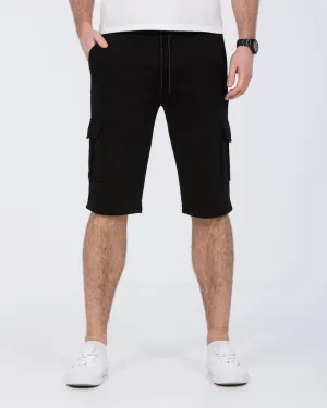 2t Freddy Tall Cargo Sweat Shorts (black)