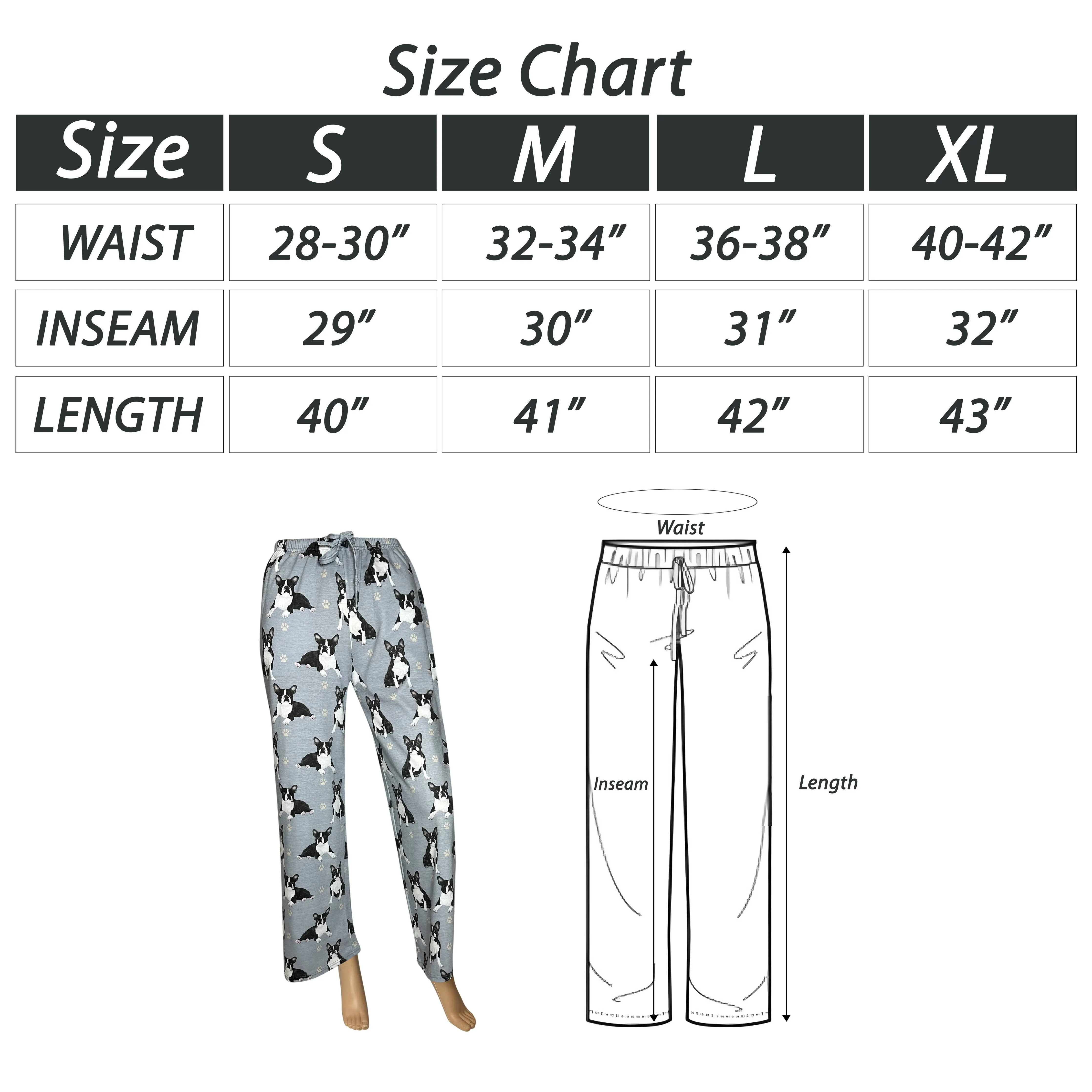 Boston Terrier Pajama Pants
