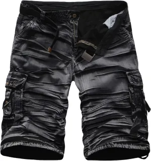 Cargo Shorts for Men Casual Running Sports Tactical Trousers Multiple Utility Pockets Cotton Hiking Short Pants