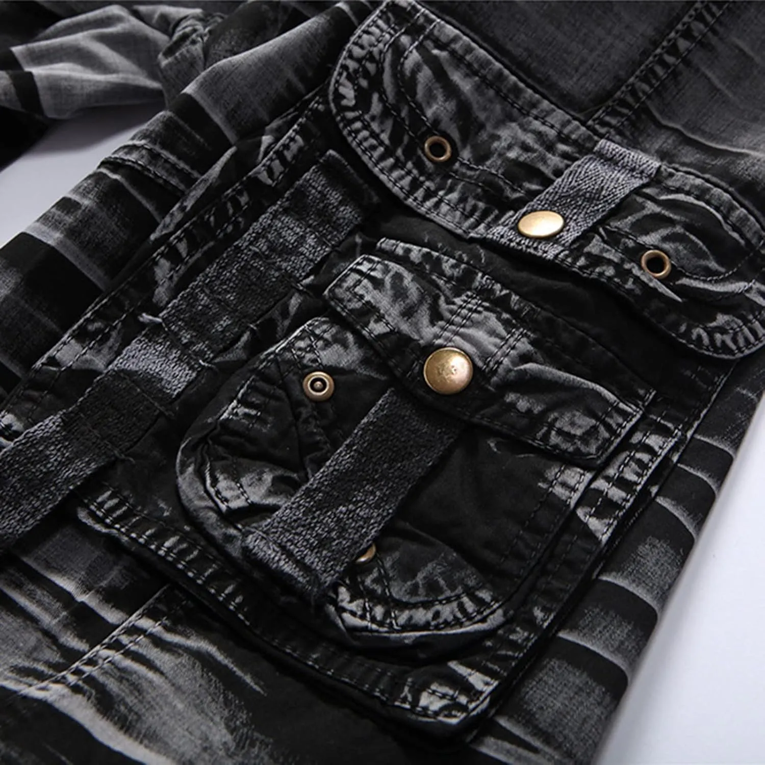 Cargo Shorts for Men Casual Running Sports Tactical Trousers Multiple Utility Pockets Cotton Hiking Short Pants