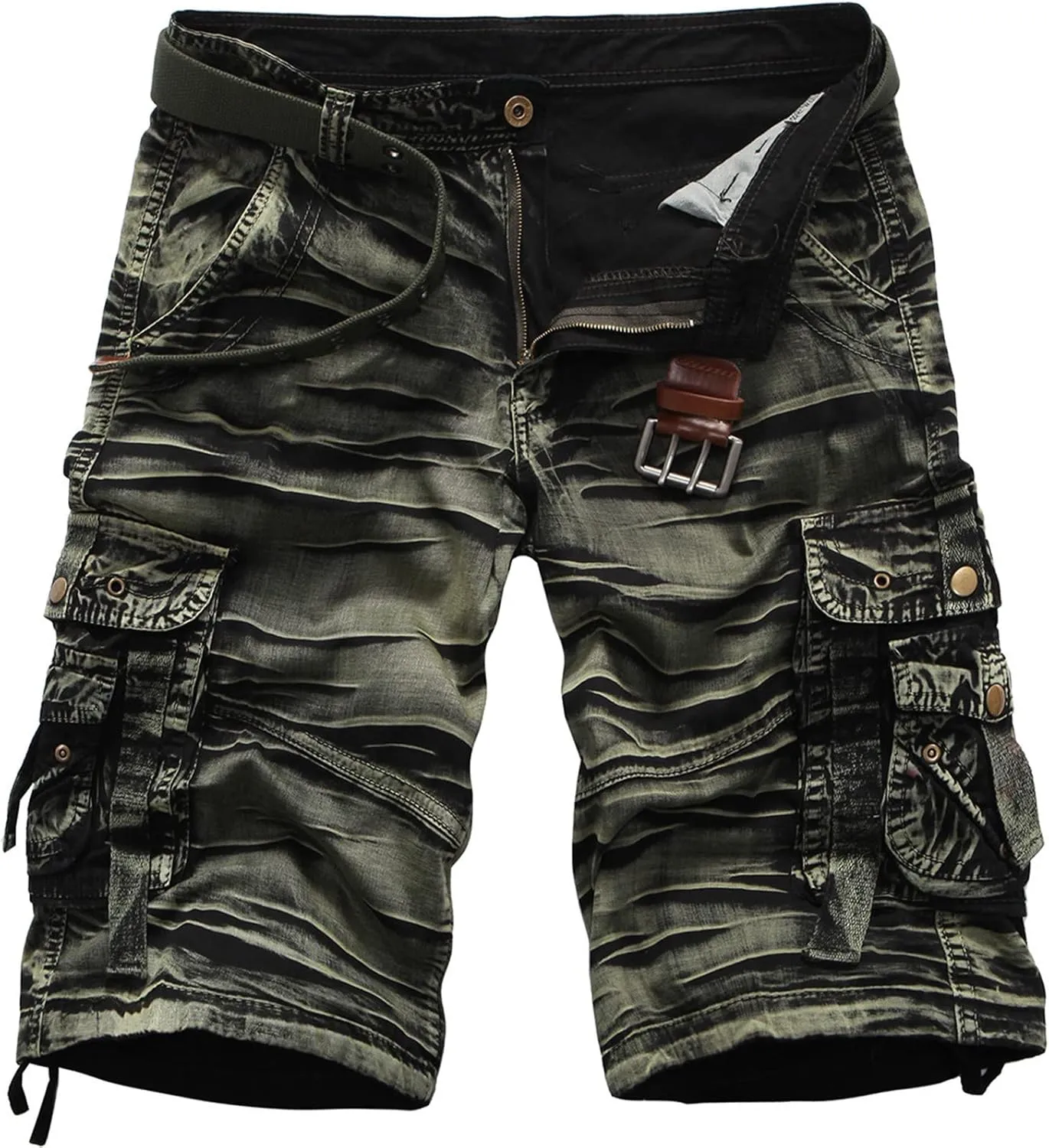 Cargo Shorts for Men Casual Running Sports Tactical Trousers Multiple Utility Pockets Cotton Hiking Short Pants