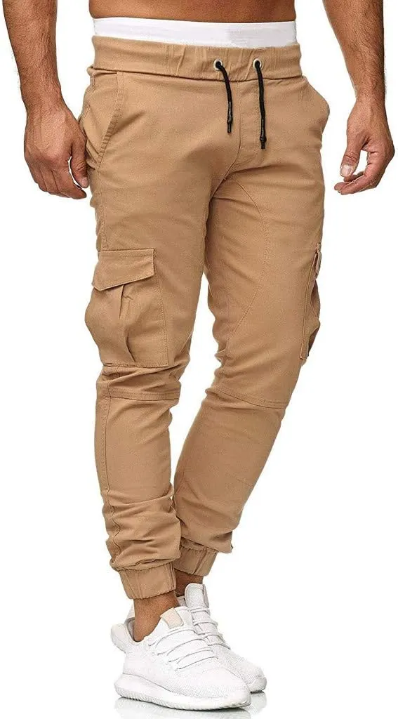 Cargo Sweatpants for Men Big and Tall Mens Fashion Cargo Pants Work Pants Loose Fit Lightweight Workwear Casual Cargo