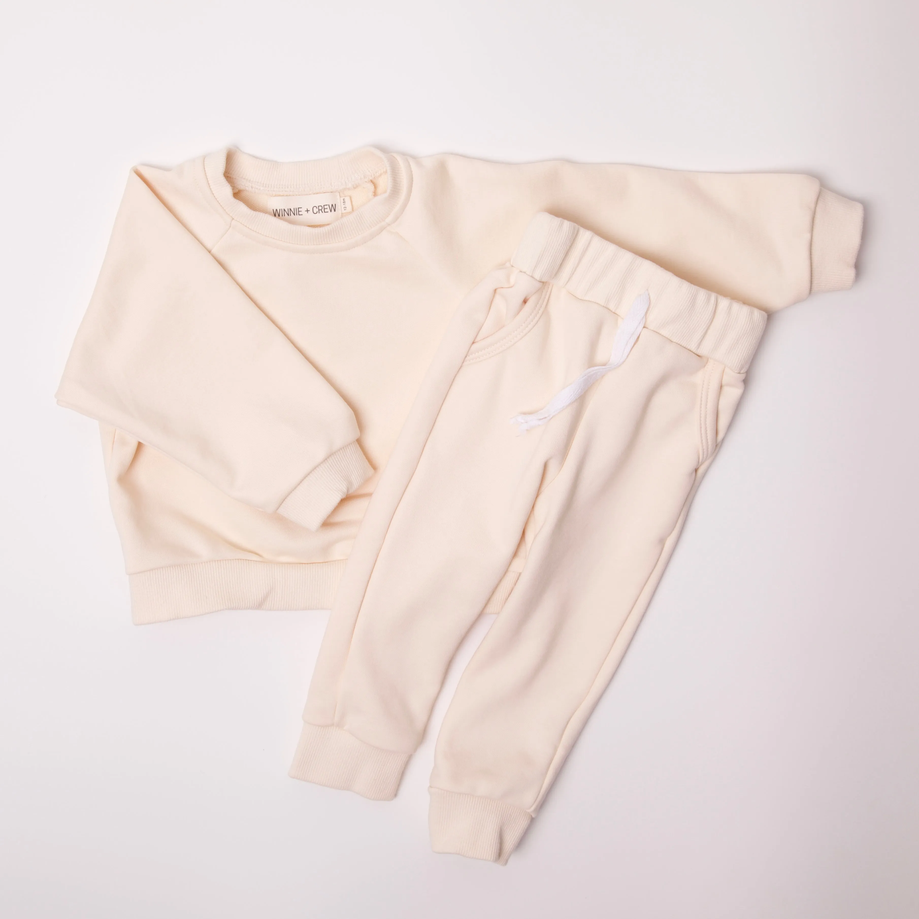 Decker Crew Set in Cream