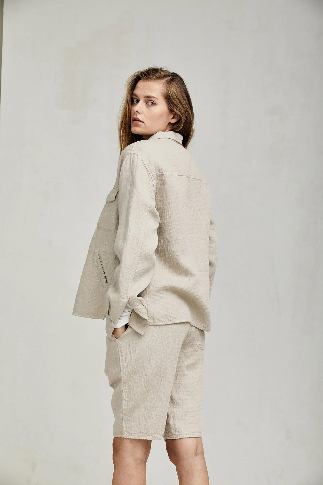 Double Linen Shorts