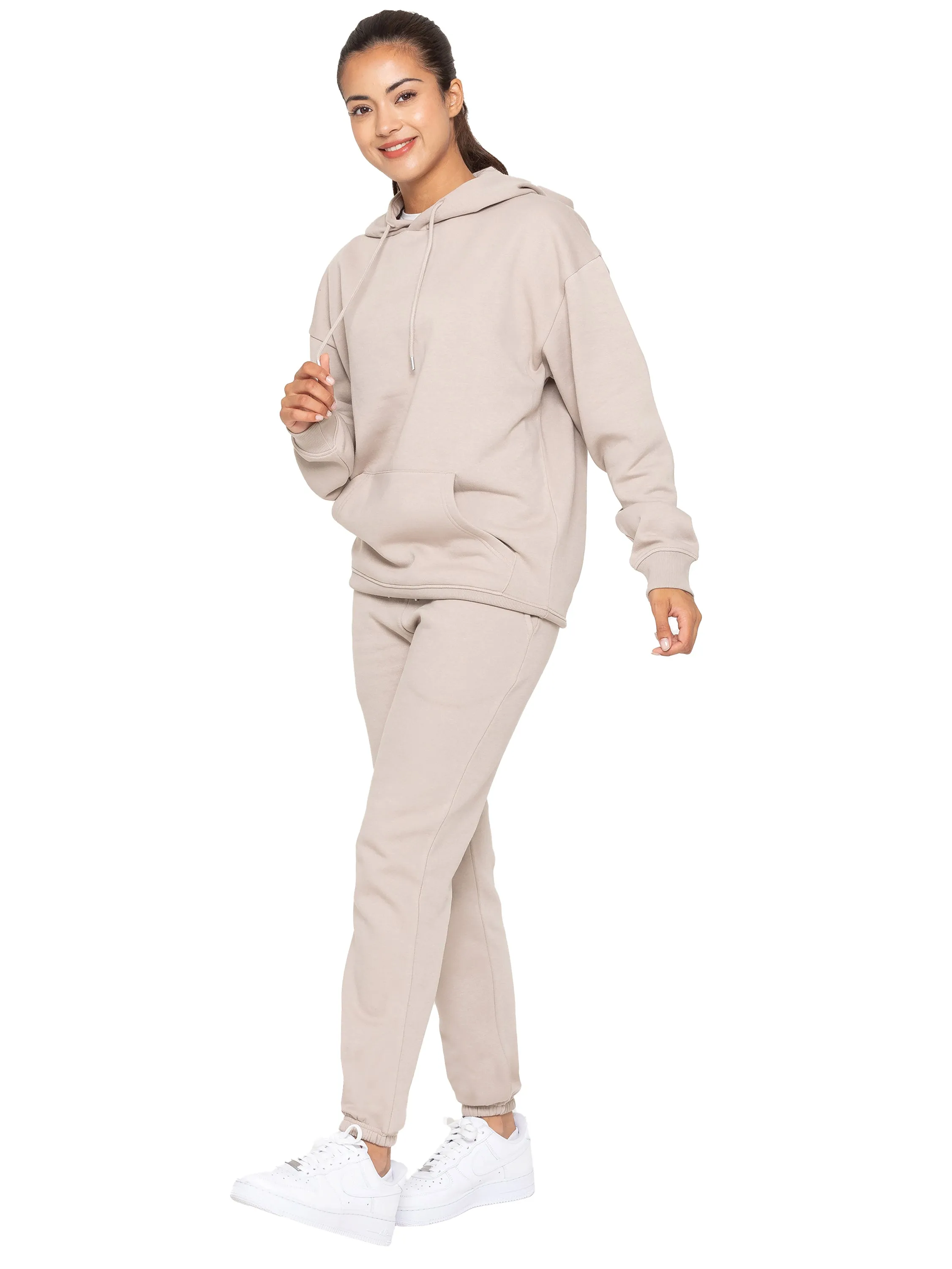 Enzo | Womens Oversized Pullover Hoodie Tracksuit Set