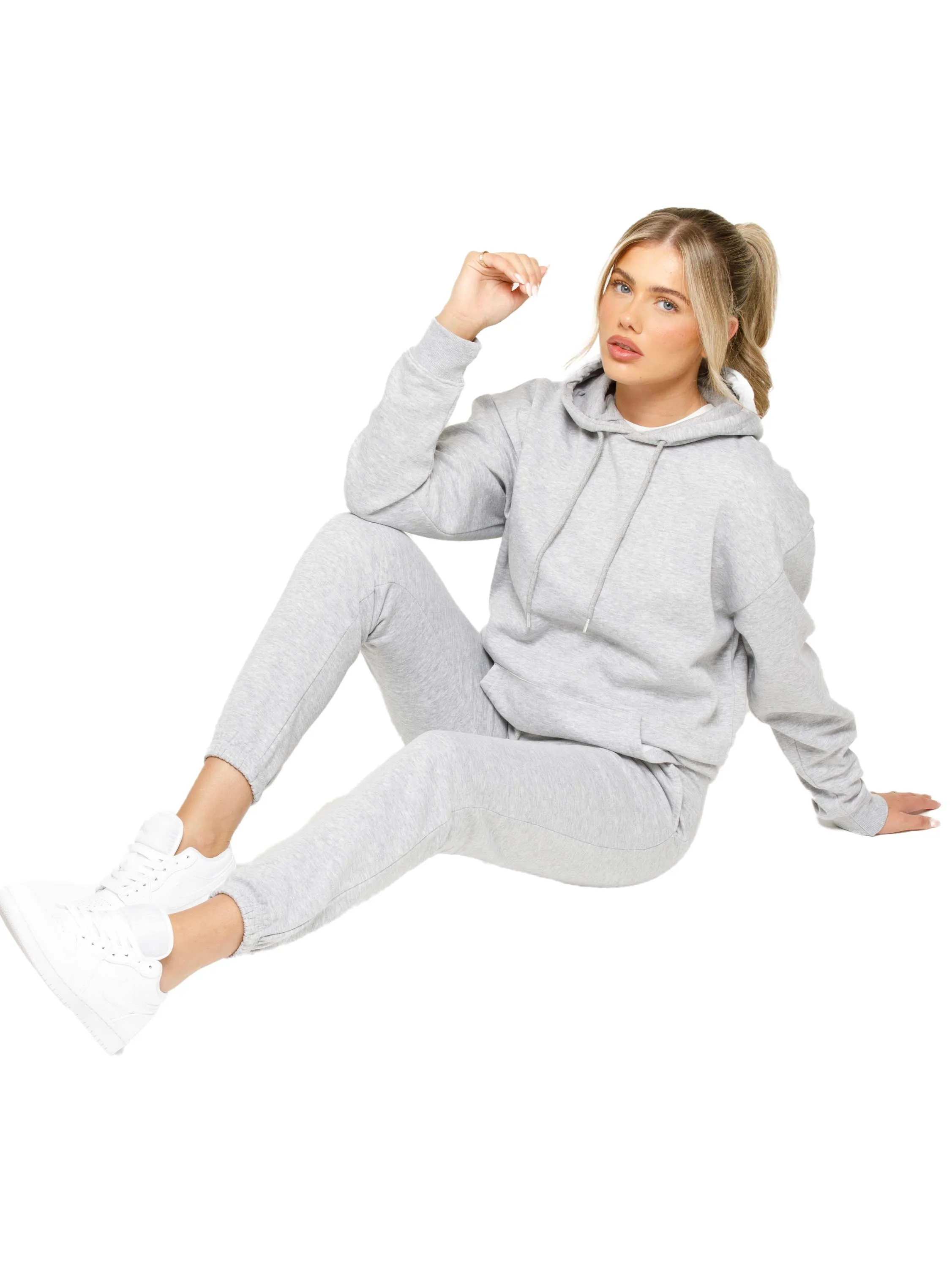 Enzo | Womens Oversized Pullover Hoodie Tracksuit Set
