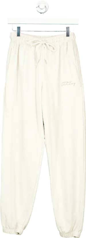 Feels Like A Sunday Cream Joggers UK S