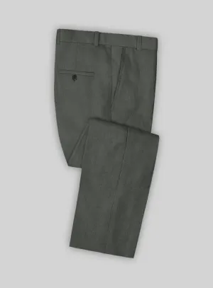 Italian Prato Gray Linen Pants