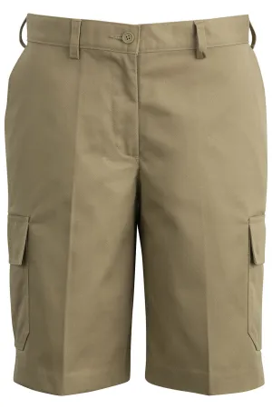 Ladies' Utility Chino Cargo Short - Tan