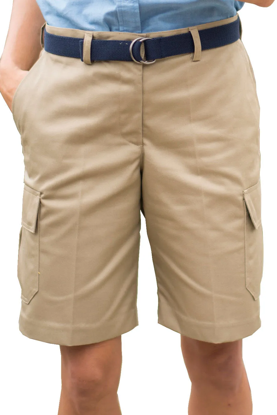 Ladies' Utility Chino Cargo Short - Tan