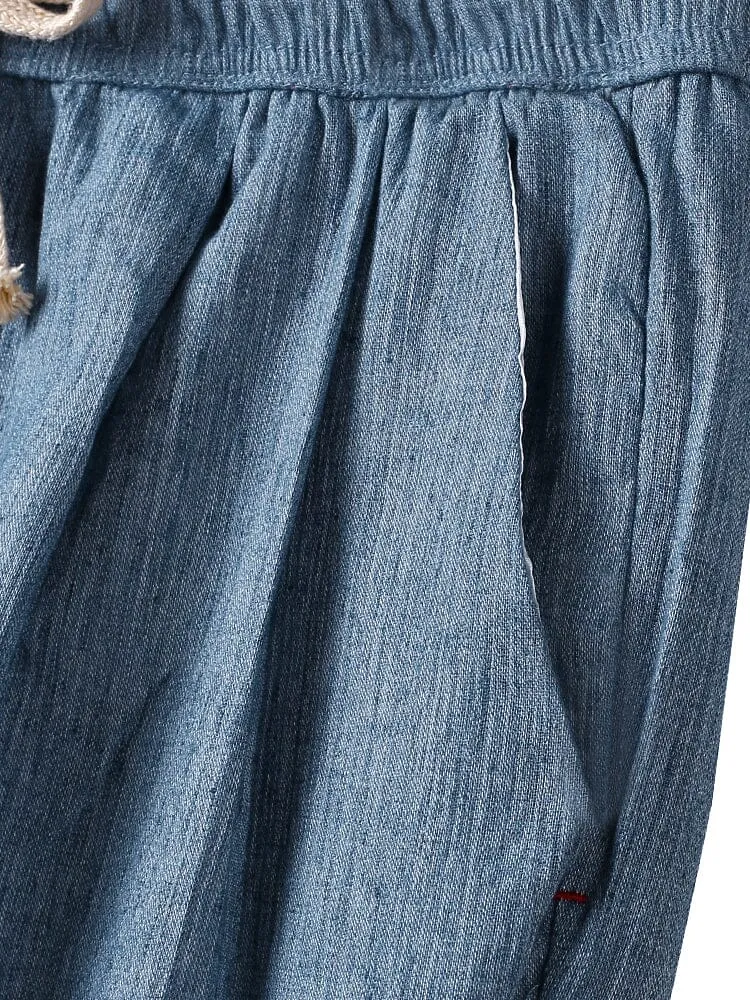 linen drawstring pants