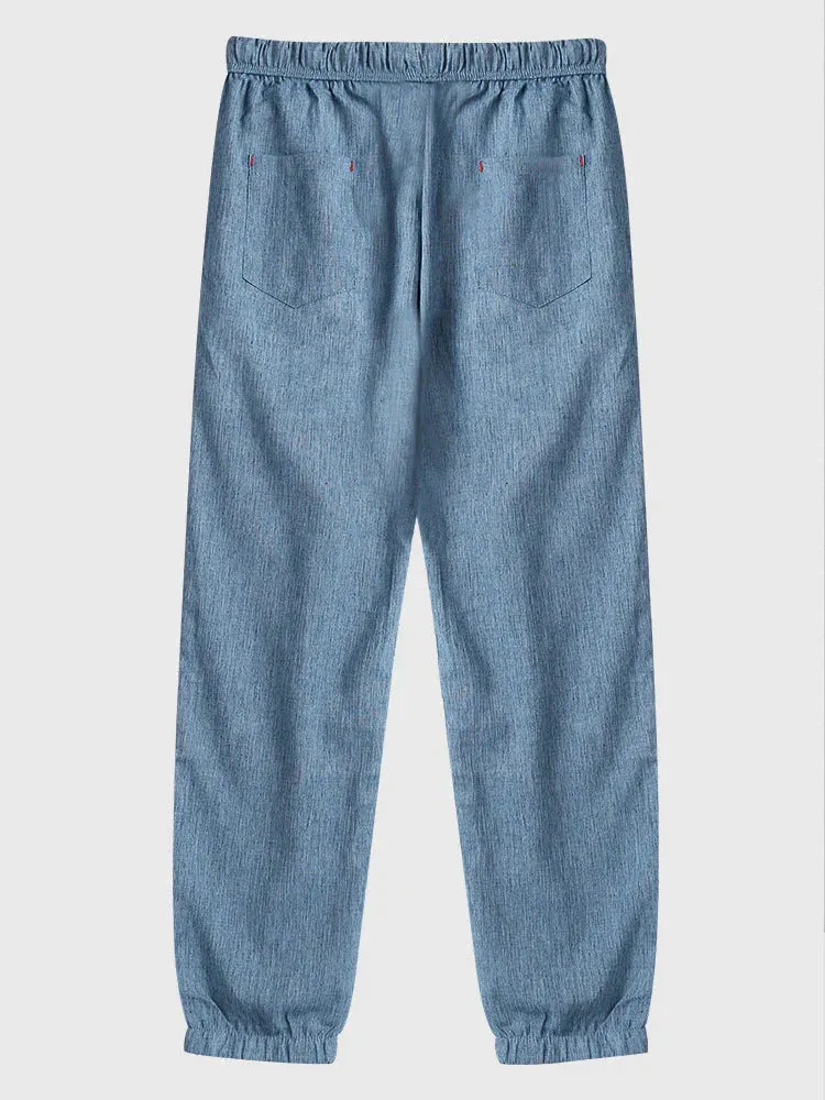 linen drawstring pants