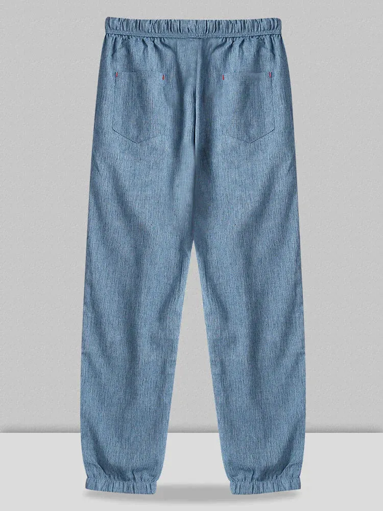 linen drawstring pants