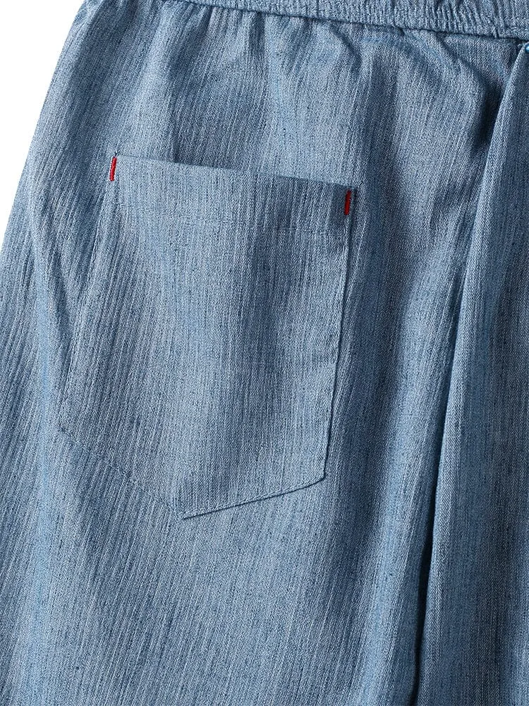linen drawstring pants
