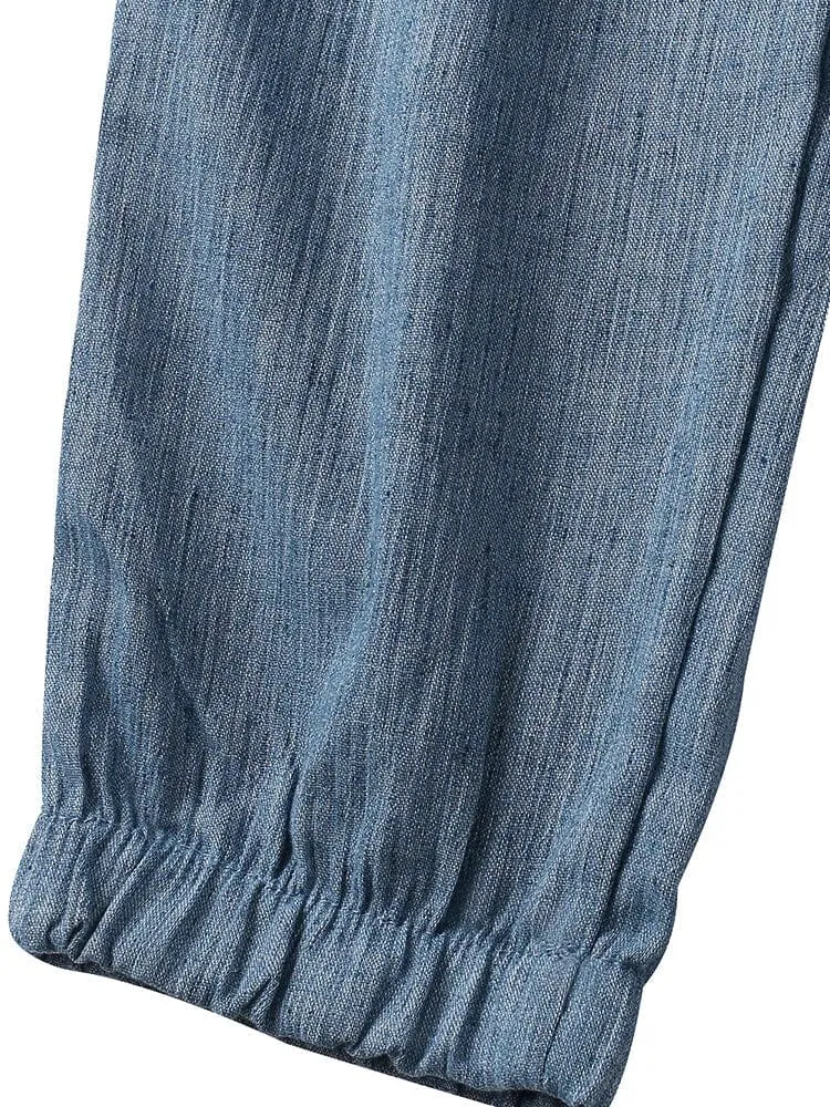 linen drawstring pants