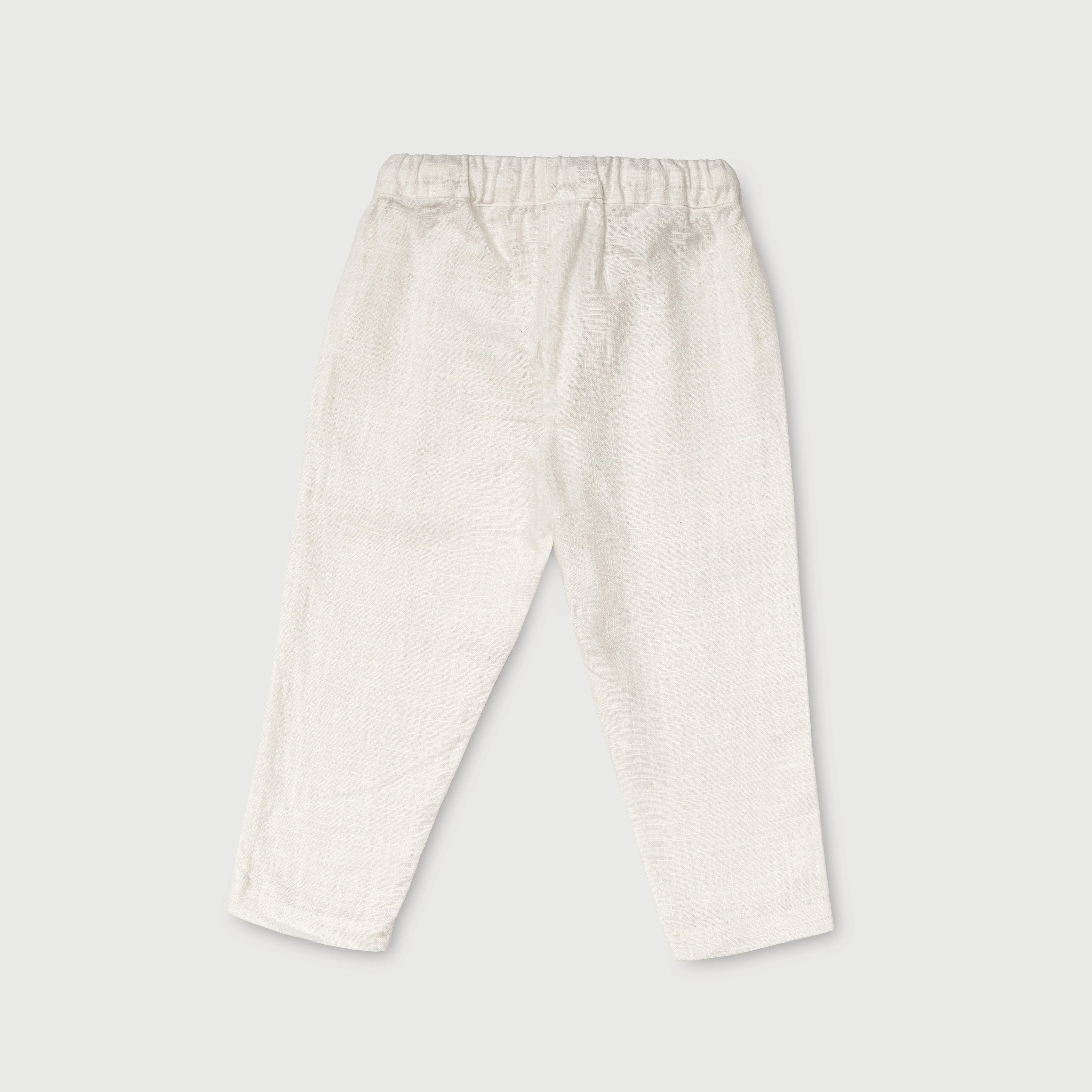 Long Linen Pants - White