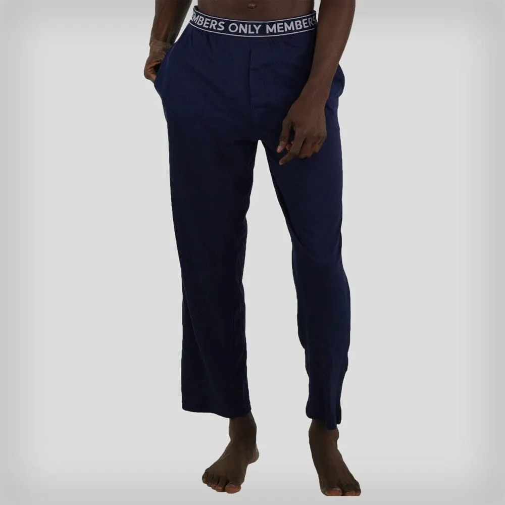 Men's Jersey Sleep Pant Logo Elastic - Navy - FINAL SALE
