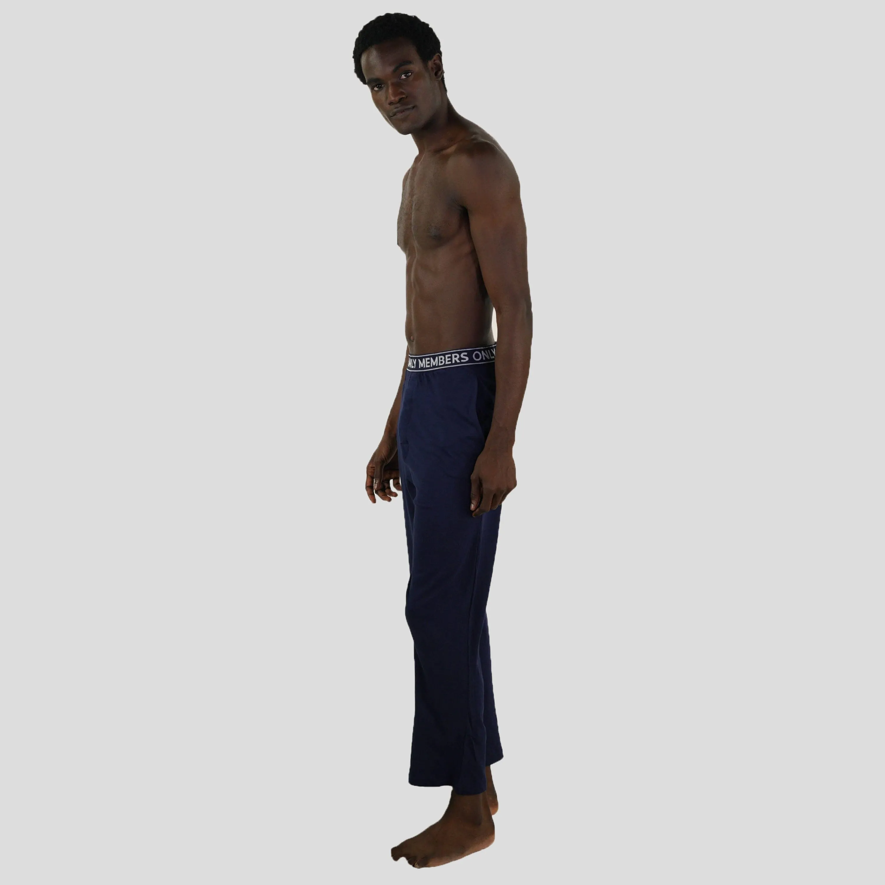 Men's Jersey Sleep Pant Logo Elastic - Navy - FINAL SALE