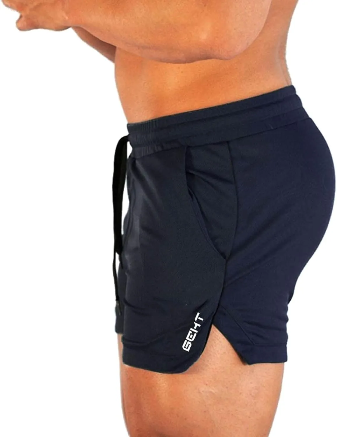 Mens Shorts Cargo, Men's Workout Shorts with Pockets Elastic Waist Casual Pajama Pocket Jogger Pants