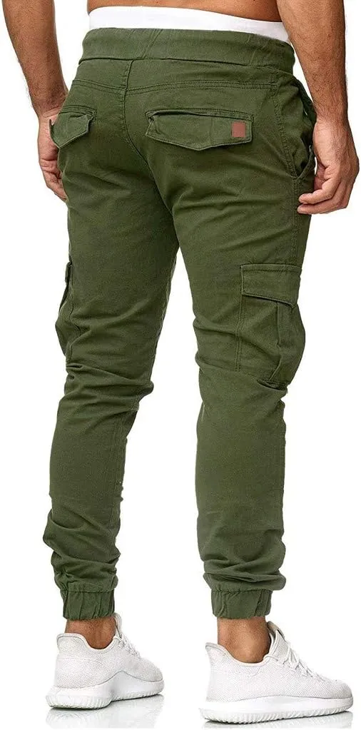 Mens Sweatpants Tactical Pants Rip-Stop Hiking Pants Sweatpants Men Men's Sweatpants Overalls Drawstring Multi Pocket