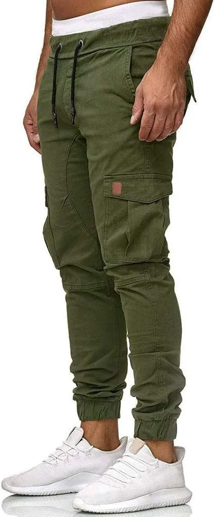 Mens Sweatpants Tactical Pants Rip-Stop Hiking Pants Sweatpants Men Men's Sweatpants Overalls Drawstring Multi Pocket