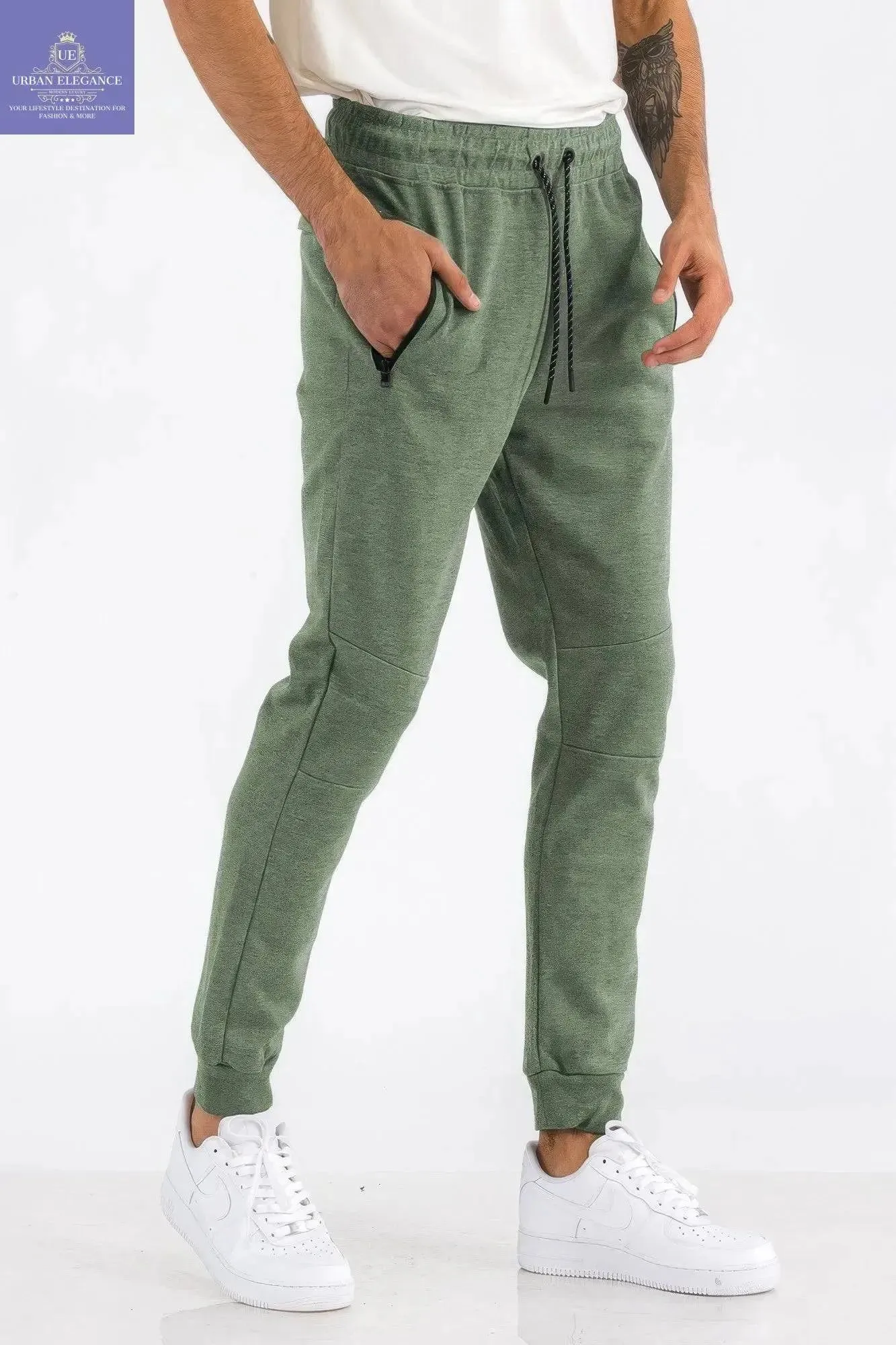 Men's Versatile Heathered Joggers