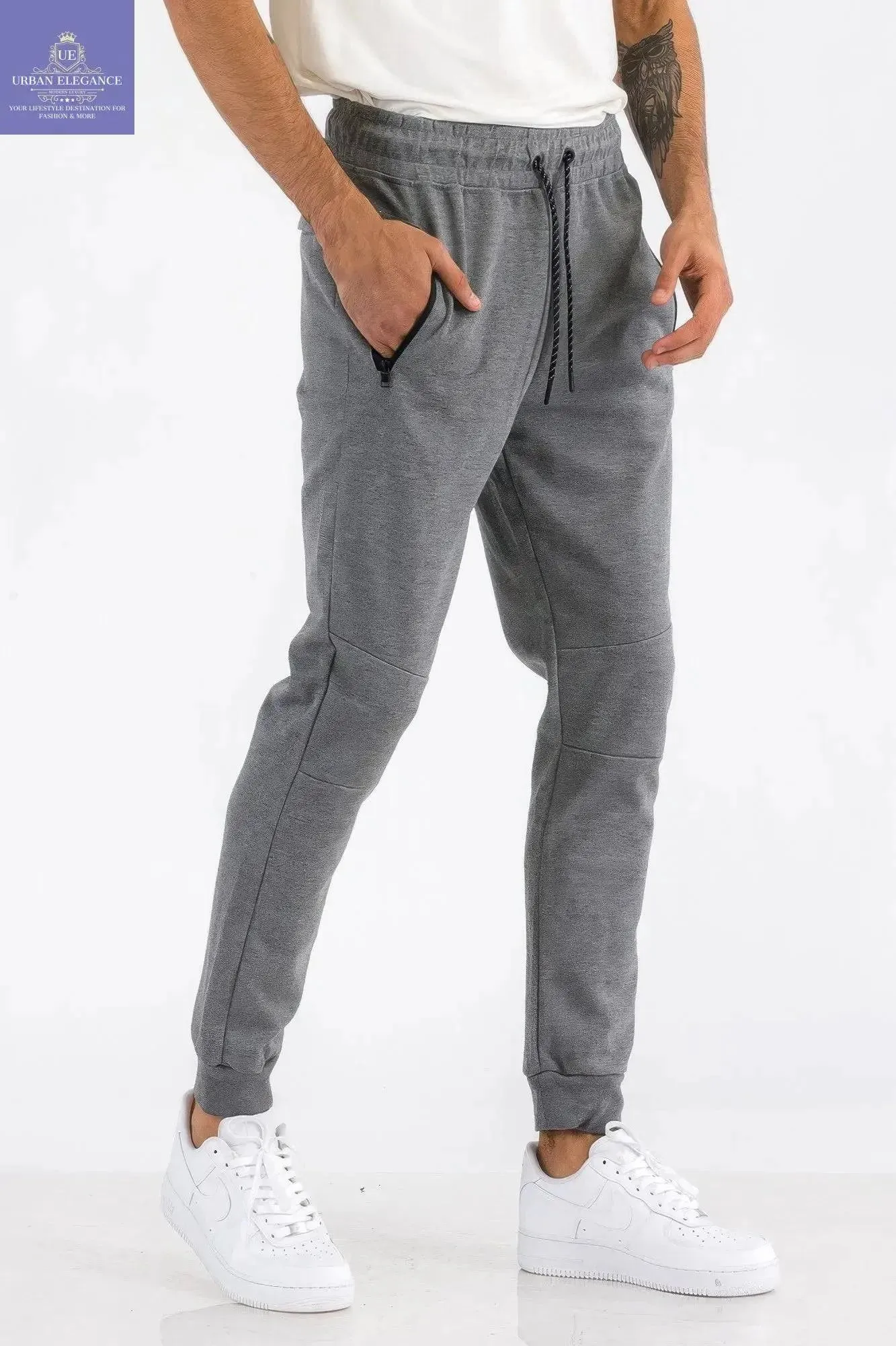 Men's Versatile Heathered Joggers