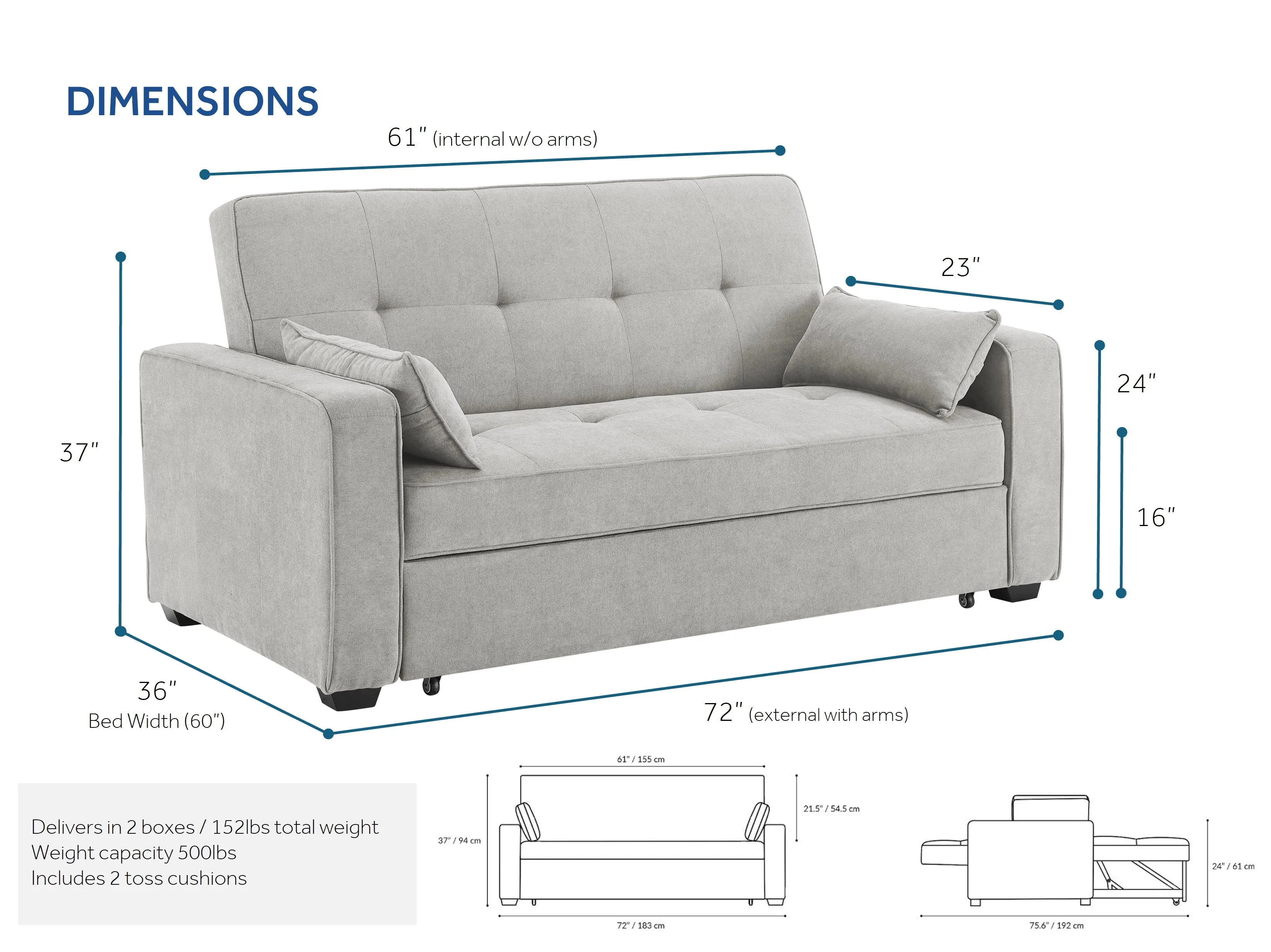 Muskoka Pop-up Sofa Bed