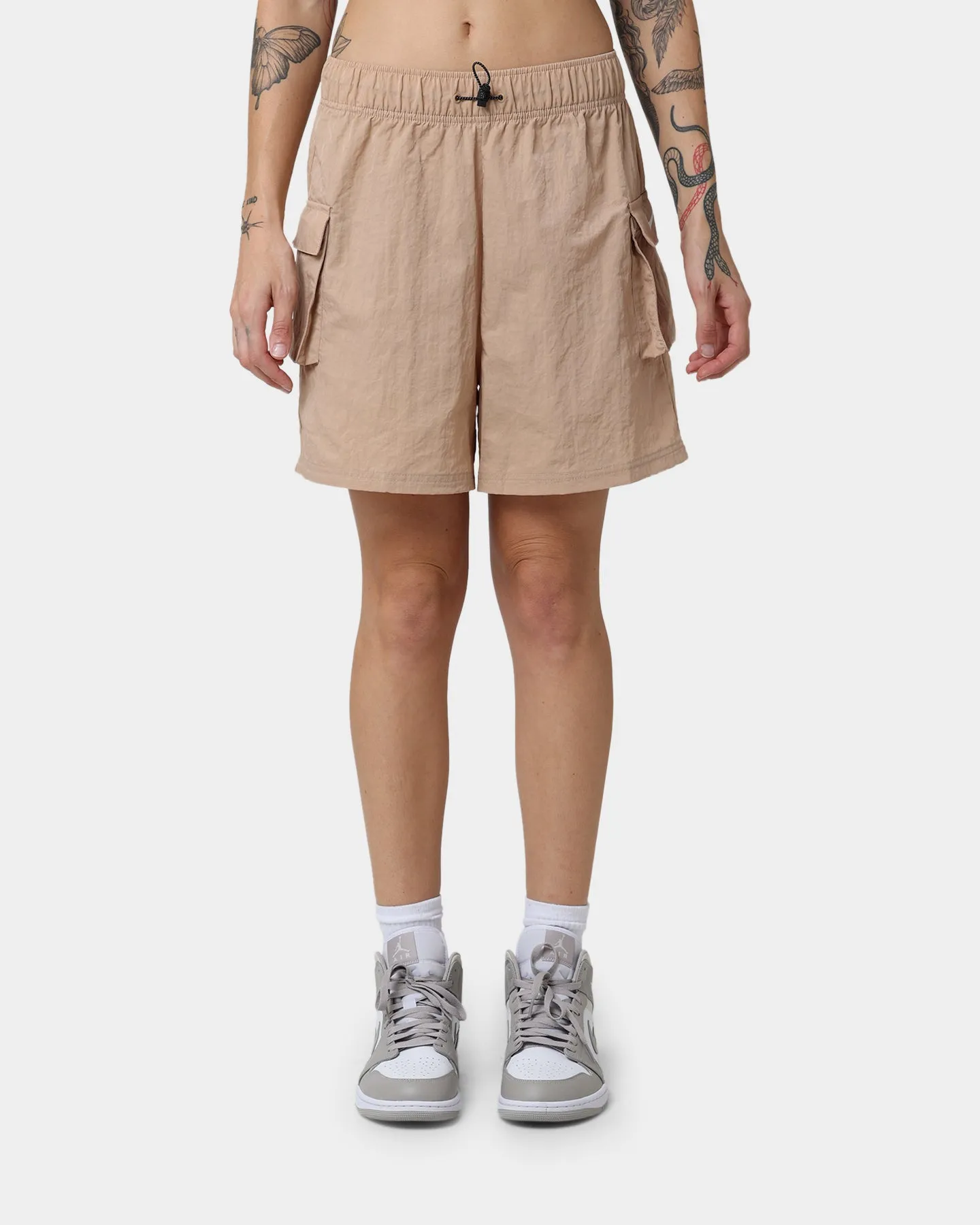 Nike Women's Sportswear Woven High-Rise Shorts Hemp