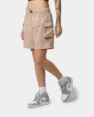 Nike Women's Sportswear Woven High-Rise Shorts Hemp