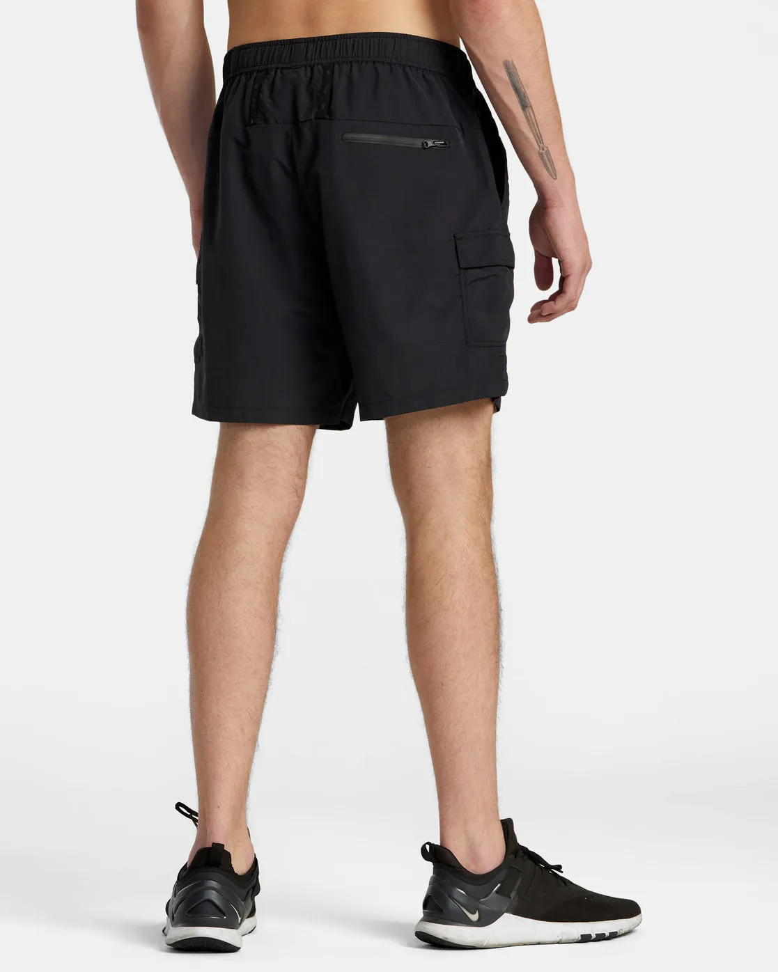 Outsider Packable Cargo Shorts Utility Shorts - Black