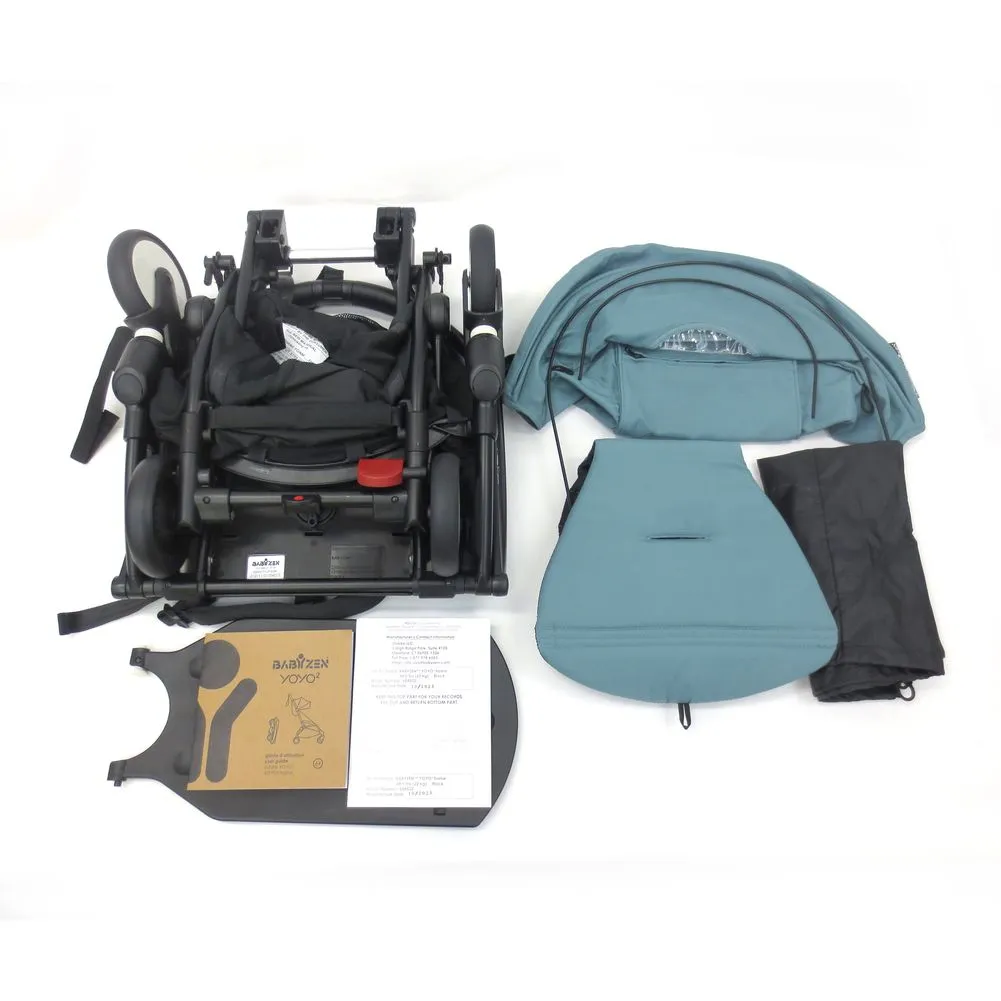 Stokke YOYO2 6  Stroller - Aqua / Black (91745) (Open Box)