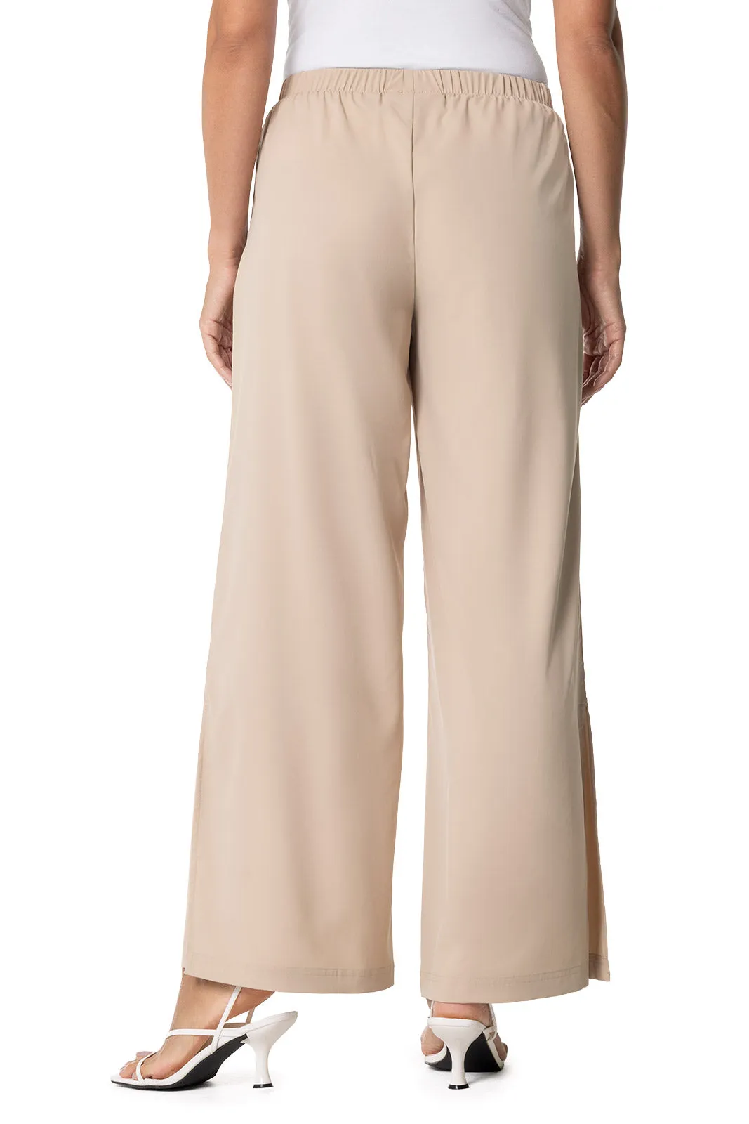 Women's Petra Wide Leg Pants | Pale Khaki